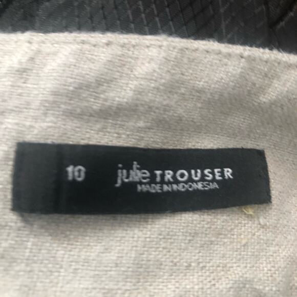 Ann‎ Taylor Loft Womens High-waist Wide Leg Julie Trouser Pants Brown Size 10 - Picture 4 of 4